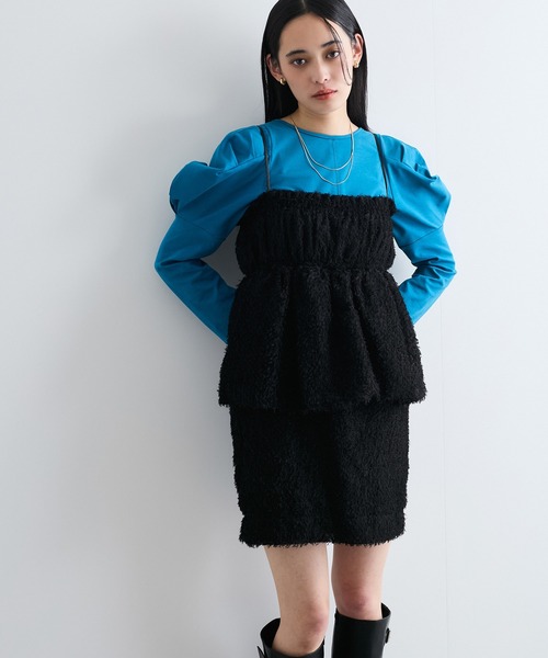 【美品✨】プリーツプリーズ　ワンピース　チュニック　フリンジ　エスニック柄　3 美品 プリーツプリーズ チュニック ワンピース マルチカラー 総