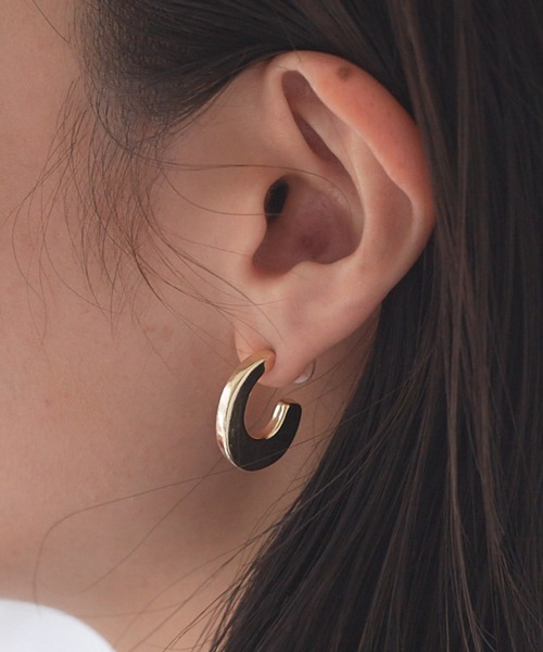 Rouge vif la cle(ルージュヴィフラクレ)の「【sauvage peau/ソバージュ ポー】メタルドロップピアス(ピアス(両耳用)・レディース・その他1/シルバー/その他/ゴールド・フリー)」の4枚目の写真