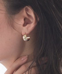 【sauvage peau/ソバージュ ポー】メタルドロップピアス