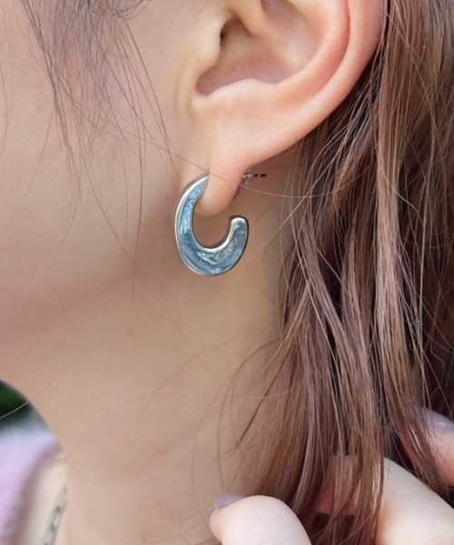 Rouge vif la cle(ルージュヴィフラクレ)の「【sauvage peau/ソバージュ ポー】メタルドロップピアス(ピアス(両耳用)・レディース・その他1/シルバー/その他/ゴールド・フリー)」の8枚目の写真