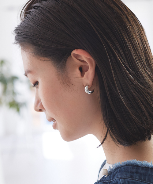 Rouge vif la cle(ルージュヴィフラクレ)の「【sauvage peau/ソバージュ ポー】メタルドロップピアス(ピアス(両耳用)・レディース・その他1/シルバー/その他/ゴールド・フリー)」の14枚目の写真