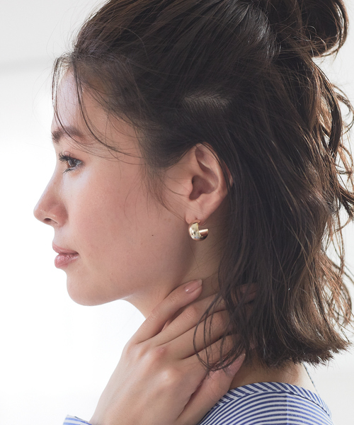 Rouge vif la cle(ルージュヴィフラクレ)の「【sauvage peau/ソバージュ ポー】メタルドロップピアス(ピアス(両耳用)・レディース・その他1/シルバー/その他/ゴールド・フリー)」の17枚目の写真