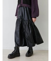 jouetie | メタリックフレアギャザースカート(スカート)