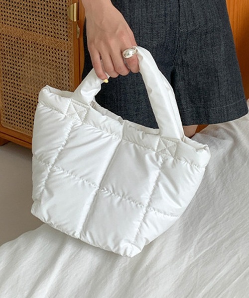 ツヤめくキルティングミニハンドバッグ（ハンドバッグ）｜DAY CLOSET