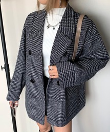 チェックミドルジャケット