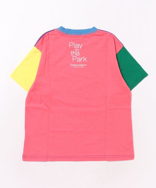 GROOVY COLORS（グルービーカラーズ）の「HAMBURGER Tシャツ（Tシャツ/カットソー・キッズ・ピンク/ブラック/その他1・130/140）」の5枚目の写真