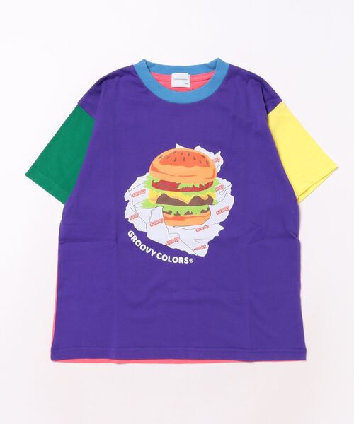 GROOVY COLORS（グルービーカラーズ）の「HAMBURGER Tシャツ（Tシャツ/カットソー・キッズ・ピンク/ブラック/その他1・130/140）」の8枚目の写真