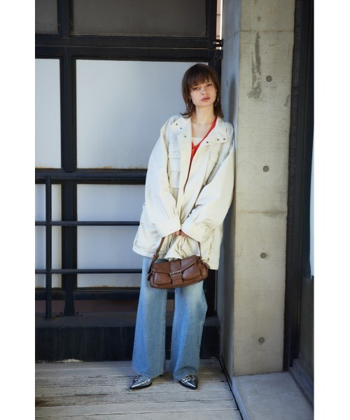 バッグ HEEARI Tail Buckle Hobo Bag_Ivory Slouchy Distressed Shoulder Bag – Most Wanted USA