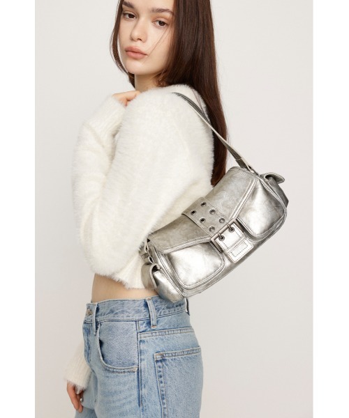 再入荷】FRONT BUCKLE HOBO BAG フロント バックル ホーボー バッグ