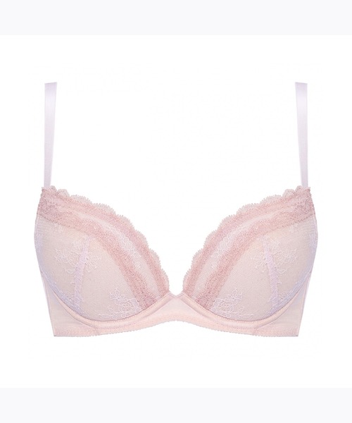 AMOSTYLE BY TRIUMPH（アモスタイルバイトリンプ）の「エントリーコレクション 寄せブラ ブラ＆ショーツセット クワイエットフリル【B,C,Dカップ】 AMST510 WHU + Mini JX（ブラ&ショーツ・レディース・ライトグリーン/ブラック/パープル・B65/C70/C65/B75/B70/C75/D70/D65/D75）」の3枚目の写真