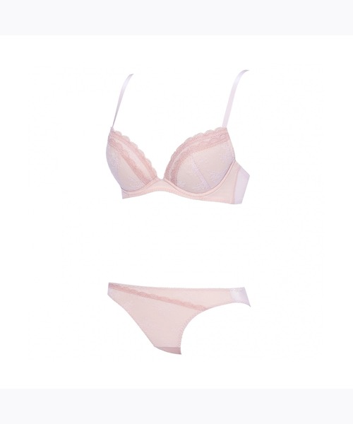AMOSTYLE BY TRIUMPH（アモスタイルバイトリンプ）の「エントリーコレクション 寄せブラ ブラ＆ショーツセット クワイエットフリル【B,C,Dカップ】 AMST510 WHU + Mini JX（ブラ&ショーツ・レディース・ライトグリーン/ブラック/パープル・B65/C70/C65/B75/B70/C75/D70/D65/D75）」の10枚目の写真