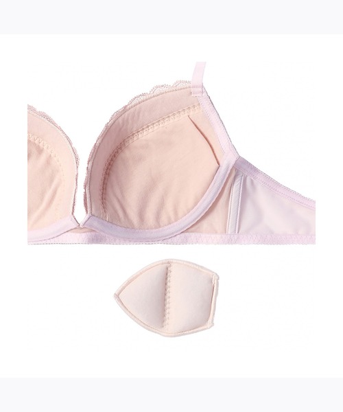 AMOSTYLE BY TRIUMPH（アモスタイルバイトリンプ）の「エントリーコレクション 寄せブラ ブラ＆ショーツセット クワイエットフリル【B,C,Dカップ】 AMST510 WHU + Mini JX（ブラ&ショーツ・レディース・ライトグリーン/ブラック/パープル・B65/C70/C65/B75/B70/C75/D70/D65/D75）」の12枚目の写真