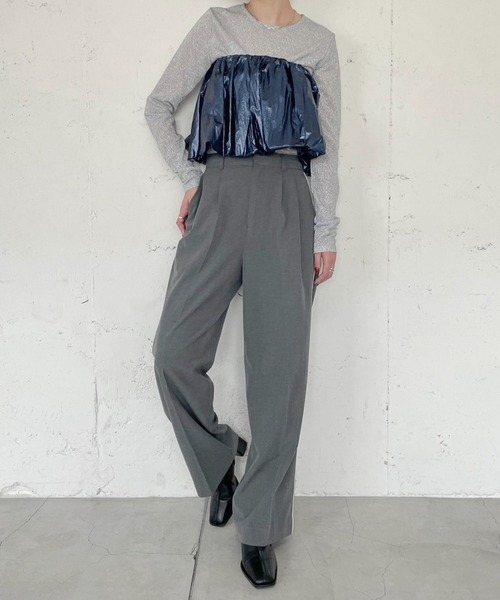LOWRYS FARM(ローリーズファーム)の「メタリックリバーシブルキャミ 989252(キャミソール・レディース・シルバー/ブラック/ブルー・FREE)」の22枚目の写真