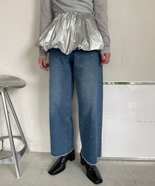 LOWRYS FARM(ローリーズファーム)の「メタリックリバーシブルキャミ 989252(キャミソール・レディース・シルバー/ブラック/ブルー・FREE)」の5枚目の写真