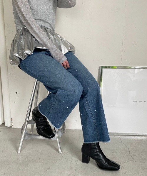 LOWRYS FARM(ローリーズファーム)の「メタリックリバーシブルキャミ 989252(キャミソール・レディース・シルバー/ブラック/ブルー・FREE)」の6枚目の写真