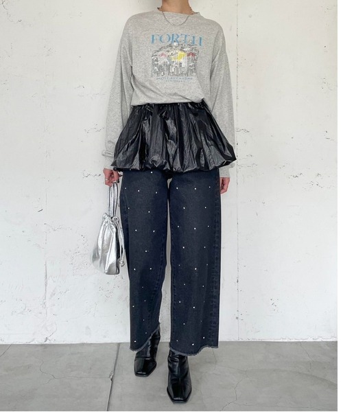 LOWRYS FARM(ローリーズファーム)の「メタリックリバーシブルキャミ 989252(キャミソール・レディース・シルバー/ブラック/ブルー・FREE)」の15枚目の写真