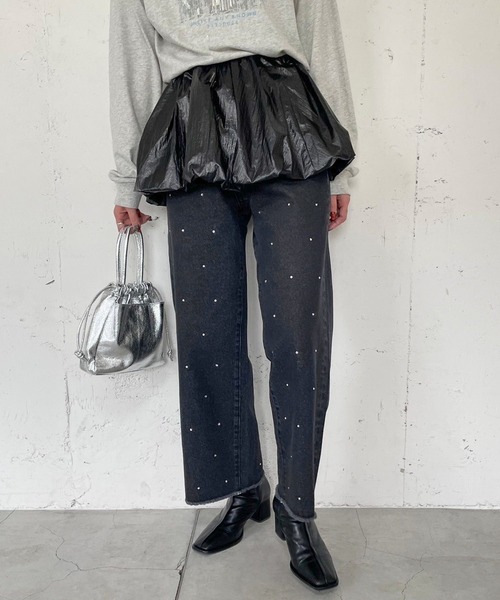 LOWRYS FARM(ローリーズファーム)の「メタリックリバーシブルキャミ 989252(キャミソール・レディース・シルバー/ブラック/ブルー・FREE)」の16枚目の写真