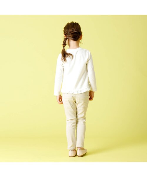 Seraph（セラフ）の「スプリングモチーフプリント長袖Tシャツ（Tシャツ/カットソー・キッズ・ライム/ラベンダー/サーモンピンク/オフホワイト・110/120/100/90/80/130/95/140）」の6枚目の写真