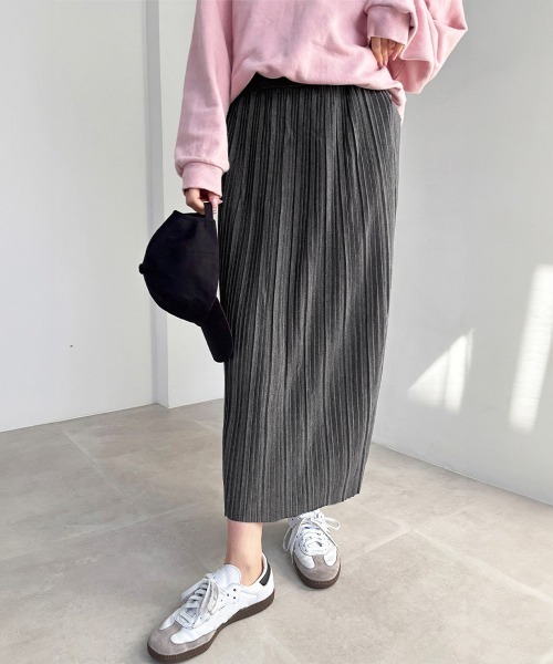 Miniministore（ミニミニストア）の「プリーツスカート レディース（スカート・レディース・ライトグレー/ダークグレー/ワインレッド/ネイビー/ブラック・フリー/XL/L）」の9枚目の写真