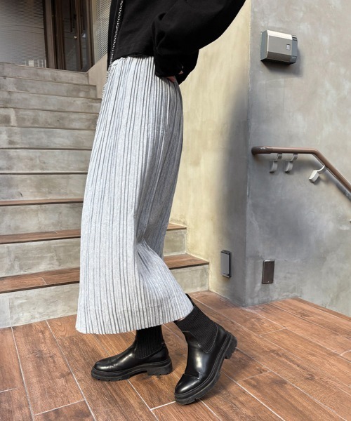 Miniministore（ミニミニストア）の「プリーツスカート レディース（スカート・レディース・ライトグレー/ダークグレー/ワインレッド/ネイビー/ブラック・フリー/XL/L）」の19枚目の写真