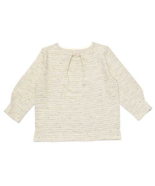 TOKYO SHIRTS（トウキョウシャツ）の「チャーム付きツイードプルオーバー（シャツ/ブラウス・レディース・ブラック/ベージュ・M/L/LL）」の11枚目の写真