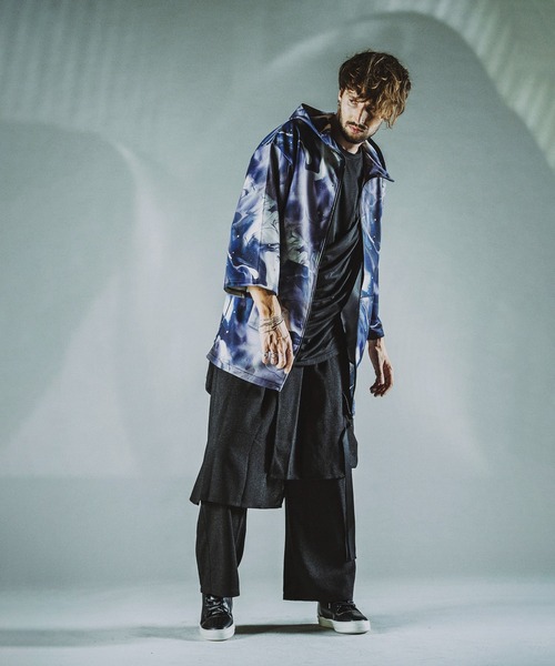 NO ID.（ノーアイディ）の「マーブルプリントBIG-ZIPパーカ（パーカー・メンズ・ブラック/パープル/グレー・ONE SIZE）」の19枚目の写真