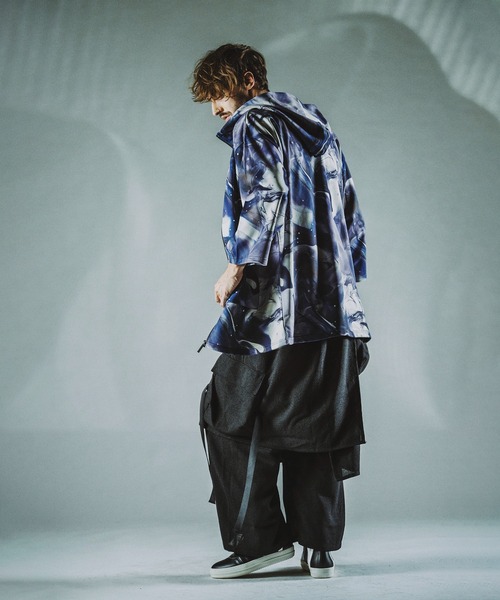 NO ID.（ノーアイディ）の「マーブルプリントBIG-ZIPパーカ（パーカー・メンズ・ブラック/パープル/グレー・ONE SIZE）」の20枚目の写真