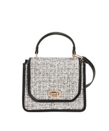 MERCURYDUO | ツイードパイピングバッグ(ハンドバッグ)