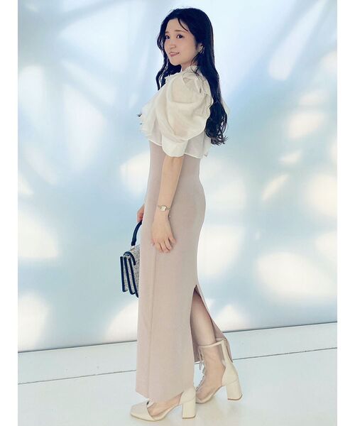 MERCURYDUO（マーキュリーデュオ）の「ツイードパイピングバッグ（ハンドバッグ・レディース・ブラック/オフホワイト・FREE）」の5枚目の写真