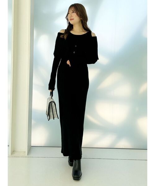 MERCURYDUO（マーキュリーデュオ）の「ツイードパイピングバッグ（ハンドバッグ・レディース・ブラック/オフホワイト・FREE）」の7枚目の写真