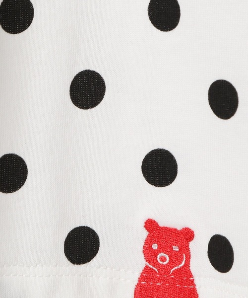 FRAPBOIS（フラボア）の「【FRAPBOIS(フラボア)】ドットワイドロングTシャツ（Tシャツ/カットソー・レディース・ブラック/ホワイト・MEDIUM/LARGE）」の14枚目の写真