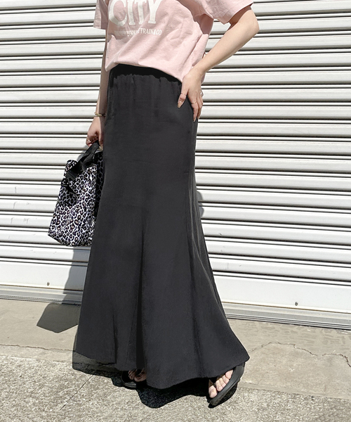 JOURNAL STANDARD relume（ジャーナルスタンダード　レリューム）の「美シルエット。フィブリルレーヨンポリエステルマーメイドスカート（スカート・レディース・ブラック/オリーブ・FREE）」の10枚目の写真