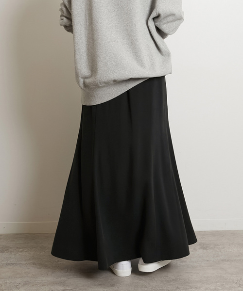 JOURNAL STANDARD relume（ジャーナルスタンダード　レリューム）の「美シルエット。フィブリルレーヨンポリエステルマーメイドスカート（スカート・レディース・ブラック/オリーブ・FREE）」の21枚目の写真