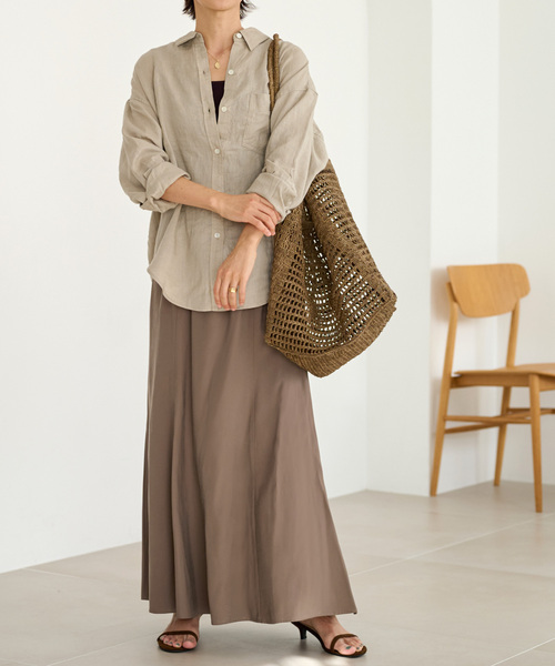 JOURNAL STANDARD relume（ジャーナルスタンダード　レリューム）の「美シルエット。フィブリルレーヨンポリエステルマーメイドスカート（スカート・レディース・ブラック/オリーブ・FREE）」の22枚目の写真