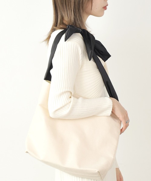 Chick（チック）の「リボンワンハンドルバッグ（ハンドバッグ・レディース・ホワイト・FREE）」の11枚目の写真