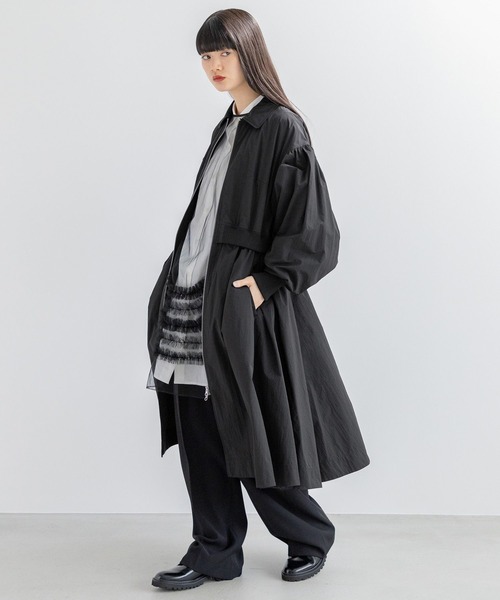 yuw（ユウ）の「チュールフリルチュニック　110381（シャツ/ブラウス・レディース・ホワイト/ブラック・FREE）」の17枚目の写真