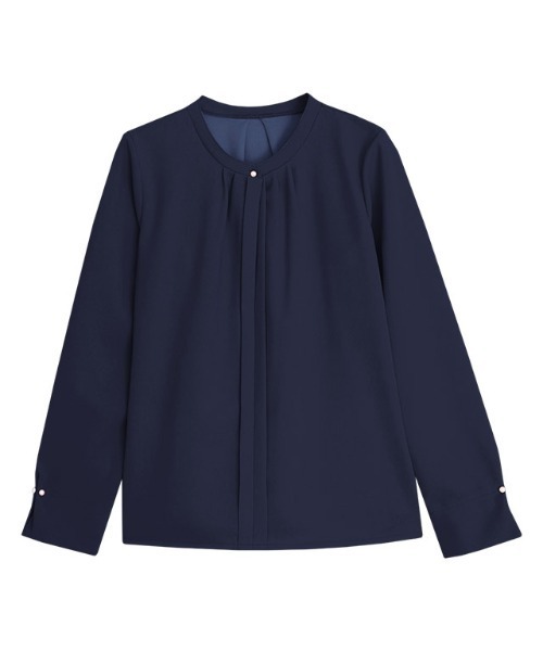 Pierrot（ピエロ）の「2wayネックデザインTブラウス（シャツ/ブラウス・レディース・ネイビー/ピンク系その他/ブラック/オフホワイト/グレー/ブルー/ライトブルー・M/L）」の17枚目の写真