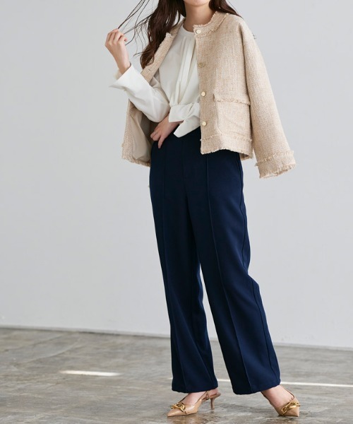 Pierrot（ピエロ）の「2wayネックデザインTブラウス（シャツ/ブラウス・レディース・ネイビー/ピンク系その他/ブラック/オフホワイト/グレー/ブルー/ライトブルー・M/L）」の22枚目の写真