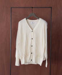【eL】12G Tulle Docking Cardigan/104564