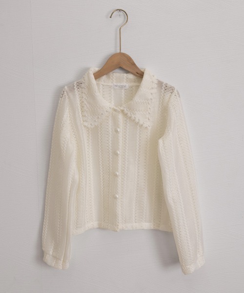 Miniministore(ミニミニストア)の「ビックカラーブラウス きれいめ春トップス(シャツ/ブラウス・レディース・ホワイト/ブラック/ライトベージュ・L/M)」の22枚目の写真