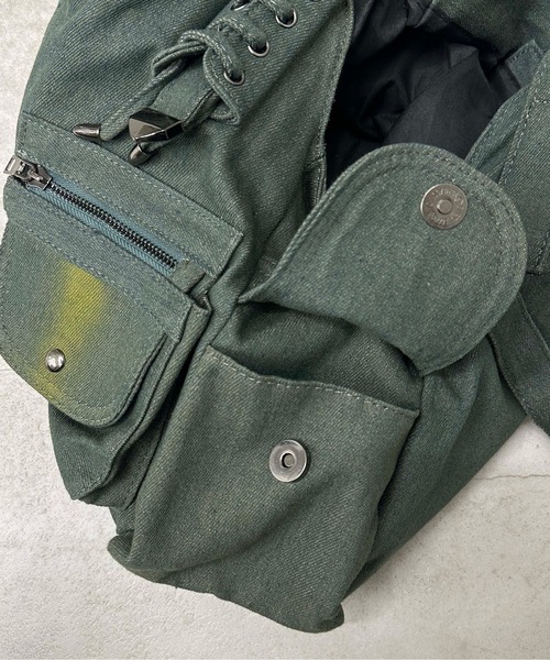 sedacle girl(セダクルガール)の「2WAYレースアップデニムバッグ(ハンドバッグ・レディース・ブルーグリーン・FREE)」の4枚目の写真