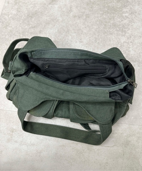 sedacle girl(セダクルガール)の「2WAYレースアップデニムバッグ(ハンドバッグ・レディース・ブルーグリーン・FREE)」の3枚目の写真