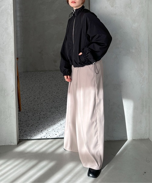 feepur(フェピュール)の「スタンドナイロンコードジャケット(ナイロンジャケット・レディース・ブラック/アイボリー・MEDIUM)」の11枚目の写真