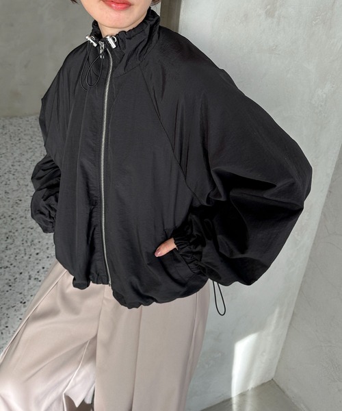 feepur（フェピュール）の「スタンドナイロンコードジャケット