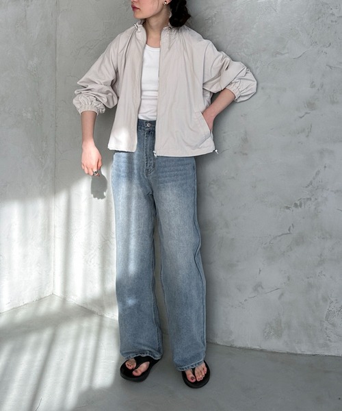 feepur(フェピュール)の「スタンドナイロンコードジャケット(ナイロンジャケット・レディース・ブラック/アイボリー・MEDIUM)」の19枚目の写真