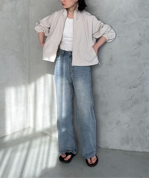 feepur(フェピュール)の「スタンドナイロンコードジャケット(ナイロンジャケット・レディース・ブラック/アイボリー・MEDIUM)」の20枚目の写真