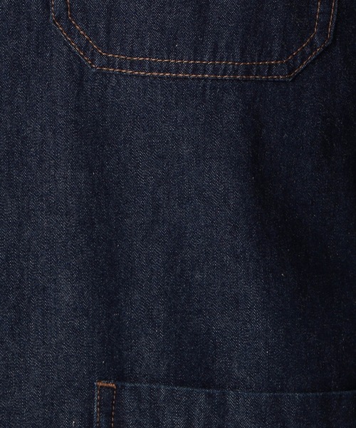 Grand PARK（グランドパーク）の「ライトデニムシャツカバーオール（シャツ/ブラウス・メンズ・ネイビー/アイボリー/ブルー・MEDIUM/LARGE/X-LARGE）」の10枚目の写真