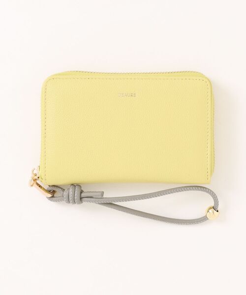 BEAURE ヴュレ カウレザー ハンドストラップ付き バイカラー ラウンド ミニウォレット（財布）｜Beau're（ヴュレ）