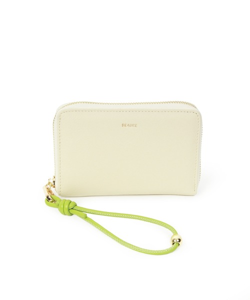 専用　[BEAURE]カウレザーハンドストラップ付きミニウォレット Beau're - ✔︎カウレザー ハンドストラップ付きバイカラー