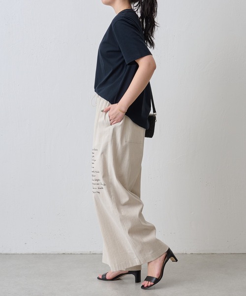 BEARDSLEY（ビアズリー）の「メトロ刺繍パンツ（チノパンツ・レディース・ベージュ/ネイビー・FREE）」の20枚目の写真